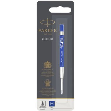 PARKER Quink Kugelschreiber Gel Pen M blau 1 Stück / Gelmine für Kugelschreiber