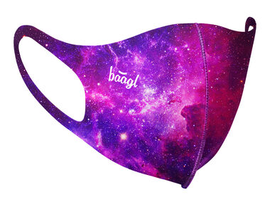 BAAGL Antibakterielle Maske für Erwachsene Galaxy / 17,5x12,5 cm / Silberionen
