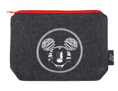 Presco Group Denim Federmäppchen Mickey / 20x14 cm
