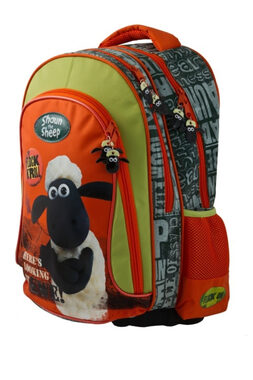 Presco Group Schulrucksack Ovečka Shaun , anatomisch groß / geeignet für die 1. Klasse der Grundschule