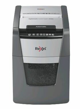 Rexel Optimum AutoFeed+ 100X / Automatischer Aktenvernichter / bis zu 100 Blatt / 34 l / Kreuzschnitt