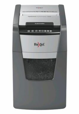 Rexel Optimum AutoFeed 130X / Automatischer Aktenvernichter / bis zu 130 Blatt / 44l / Querschnitt 4 x 28 mm
