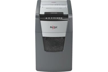 Rexel Optimum AutoFeed+ 150X / Automatischer Aktenvernichter / bis zu 150 Blatt / 44l / Querschnitt 4 x 28 mm