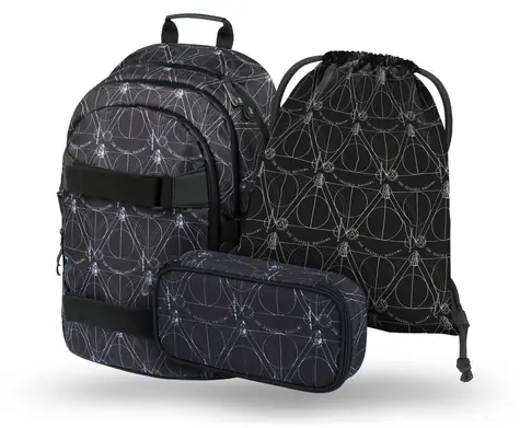 BAAGL SET 3 - Schulset Skate Harry Potter Heiligtümer des Todes / Rucksack / Koffer / Tasche
