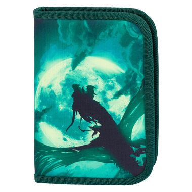 BAAGL Federmäppchen für Schule, klassisch, zwei Klappen, Drache / 20 x 15 x 3 cm