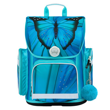 BAAGL Schulaktentasche Ergo Butterfly / 19 l / geeignet für 1. - 2. Klasse