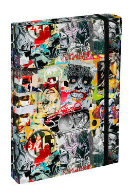 BAAGL Tafeln für Schulhefte A4 Jumbo Batman Comics / 23x32x5 cm