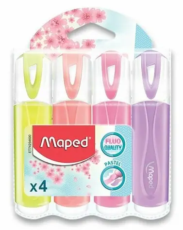 Maped Textmarker Fluo Peps Pastell 4 Stk