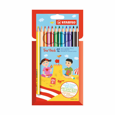 STABILO® Trio dickes Set mit 12 Buntstiften