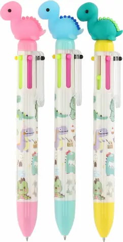 TEDDIES Sechsfarbenstift Dinosaurier 1 Stück (Mix)