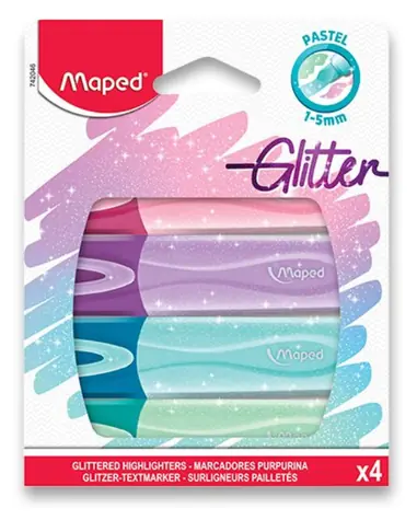 Maped Textmarker Classic Glitter 4 Stk