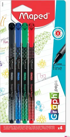 Maped Liner Graph´Peps Deco 4 Stk