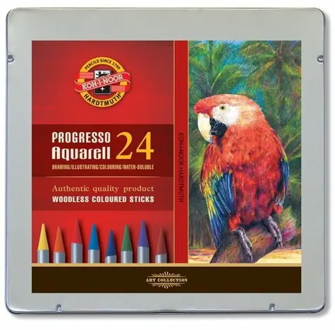 KOH-I-NOOR Art Crayons Progresso Aquarell 8784 - 24 Stk