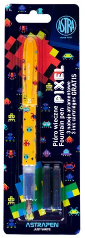 ASTRA Pixel Füllfederhalter mit 3 Minen