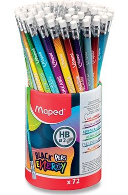 Maped Graphitstift Black'Peps Energy 1 Stück (Mix)