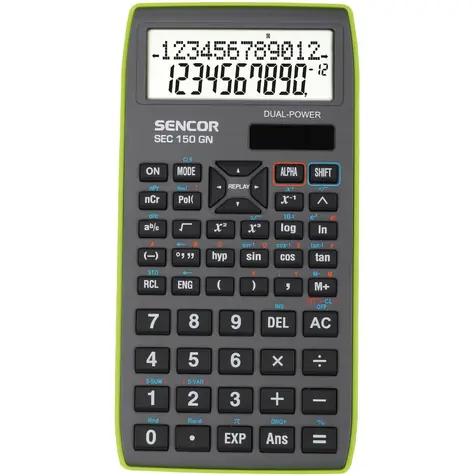 Sencor SEC 150 GN / Taschenrechner / 10+2-stelliges LCD-Display / 1xLR43