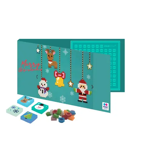 Postkarten und Karten von PIXIE CREW mit einem Geschenk darin - Weihnachten