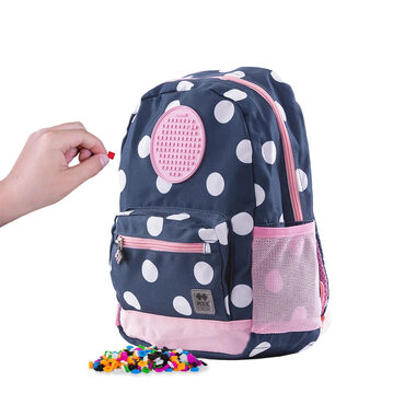 PIXIE CREW Kinderrucksack blau mit weißen Punkten / ab 6 Jahren