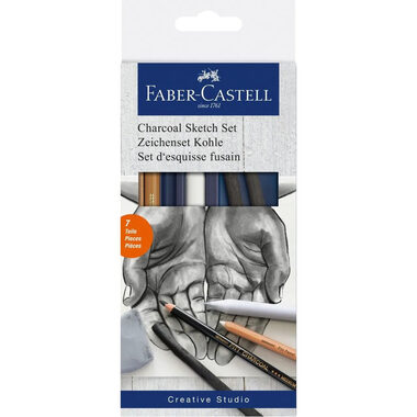 Faber-Castell Kohle-Skizzenset 7-teilig