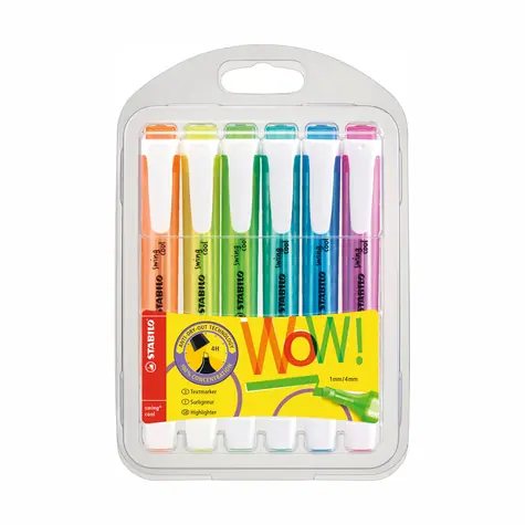 STABILO® swing cool - 6er Set - 6 verschiedene Farben