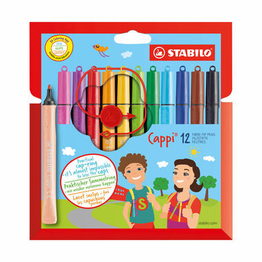 STABILO® Cappi - 12er Set - 12 verschiedene Farben