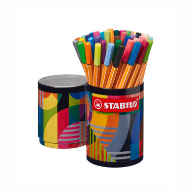 STABILO® point 88 - ARTY - 45er Blechdose - 45 verschiedene Farben