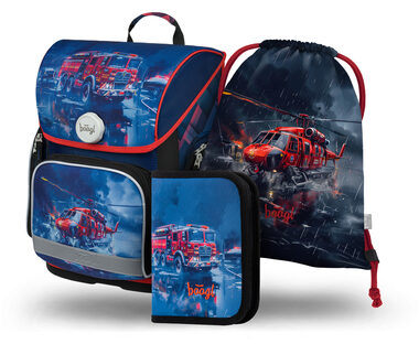 BAAGL SET 3 Ergo Rescuers: Aktentasche, Federmäppchen, Tasche