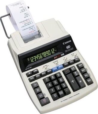 Canon MP-120MG-ES II weiß / Taschenrechner / 12-stellig / mit Druckoption und professionellen Funktionen