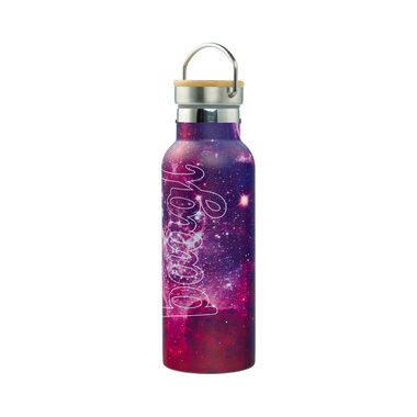 BAAGL Thermosflasche mit Bambusdeckel Galaxy 500 ml