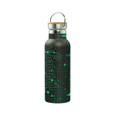 BAAGL Thermosflasche mit Bambusdeckel Zahlen 500 ml