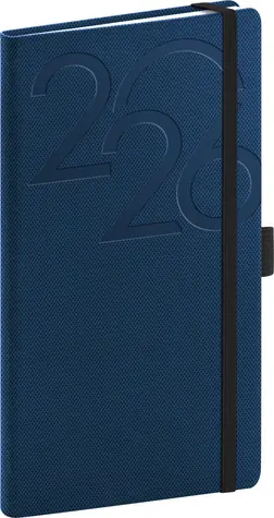 NOTIQUE Taschenkalender AJAX 2026 blau / 9 x 15,5 cm