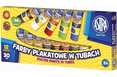 ASTRA Temperafarben 12 x 30 ml / ab 3 Jahren