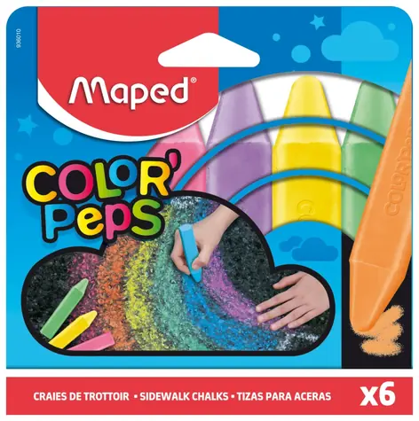 Maped Straßenmalkreide, 6 Stück.