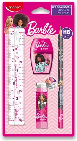 Maped Barbie Schreibset, 4-teilig