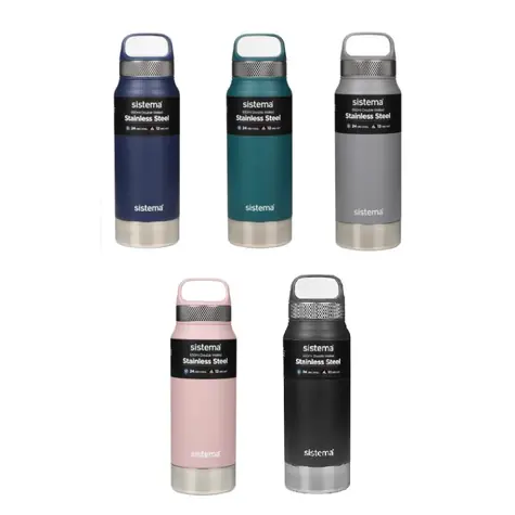 Sistema Hydrate Edelstahl-Thermoskanne 650 ml, verschiedene Farben