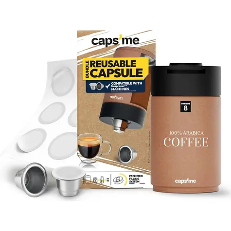 CAPSME Minimalist Pack / Nachfüllbare Nespresso-Kapseln / 2 Stück / ohne Kaffee