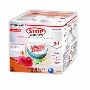 Ceresit STOP MOISTURE PEARL Ersatztabletten 2 in 1 energetische Frucht (2x300g)