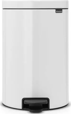 Brabantia Newicon Tretabfallbehälter 20 L weiß / Durchmesser 29 cm / Höhe 46,7 cm