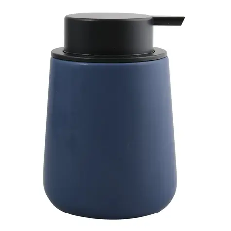 MSV MAONIE Seifenspender matt dunkelblau / Keramik / 350 ml
