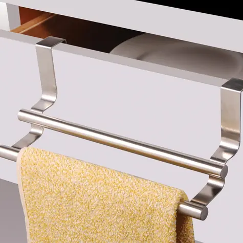 MSV Hängehalter für 2 Handtücher/Lappen, Edelstahl
