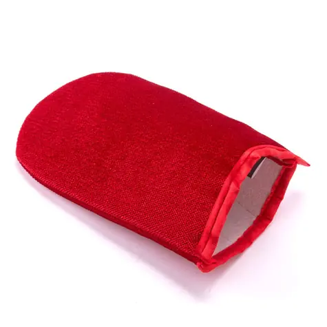 MSV Textil- und Polsterhandschuhe zum Entfernen von Haaren und Schmutz rot / Polyester