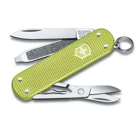 VICTORINOX Taschenmesser Classic SD Alox Farben Lime Twist