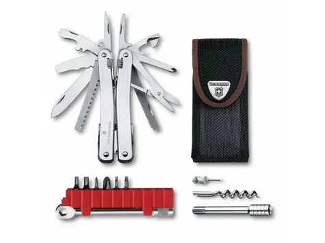 VICTORINOX Swiss Tool Spirit X PLUS Ratschenzange mit Ratsche im Nylonetui
