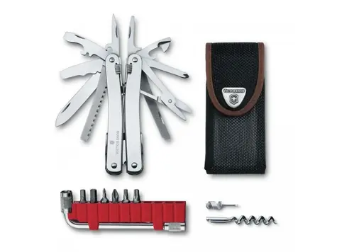 VICTORINOX Swiss Tool Spirit X PLUS Zange mit Ratsche im Nylonetui