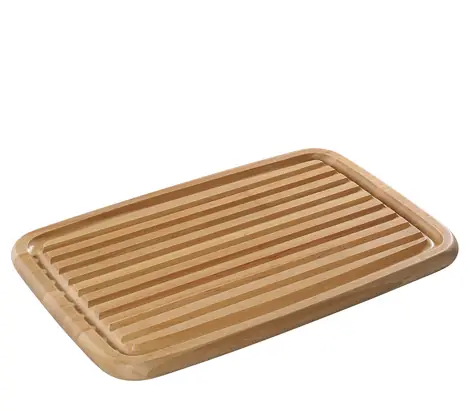 Zassenhaus 51018 Brotschneidebrett / 42 x 27,5 x 2 cm / Gummibaumholz