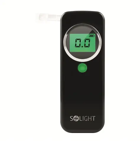 Solight 1T07 Alkoholtester / Alkoholtester mit Messbereich 0,0 - 1,5‰ BAC / Genauigkeit: ± 0,2‰