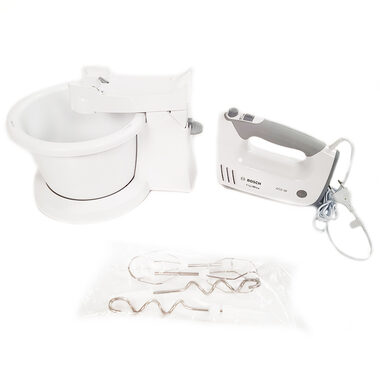 BOSCH MFQ36460 weiß / Handmixer / 450W / 5 Geschwindigkeiten / Turbo / 2 Aufsätze