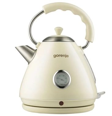 Gorenje K17CLI creme / Wasserkocher / 2200 W / 1,7 l / Wassertemperaturanzeige