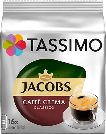 Tassimo Jacobs Caffe Crema Classico / Kaffee in Kapsel / 16St