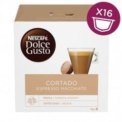 NESCAFÉ Dolce GUSTO Cortado Espresso Macchiato / Kaffee in Kapsel / 16 Stk